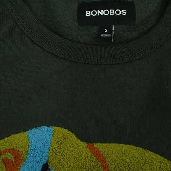 BONOBOS Critter Supersoft Fleece Crew Sweater Embroidered Long Sleeve XL 283299 - Picture 7 of 7
